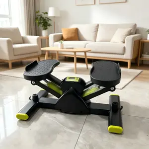 Home Quiet Stepper, Hydraulic Shock-Absorbing Anti-Slip Pedals, Smart Counting Indoor Fitness Equipment back extension machine