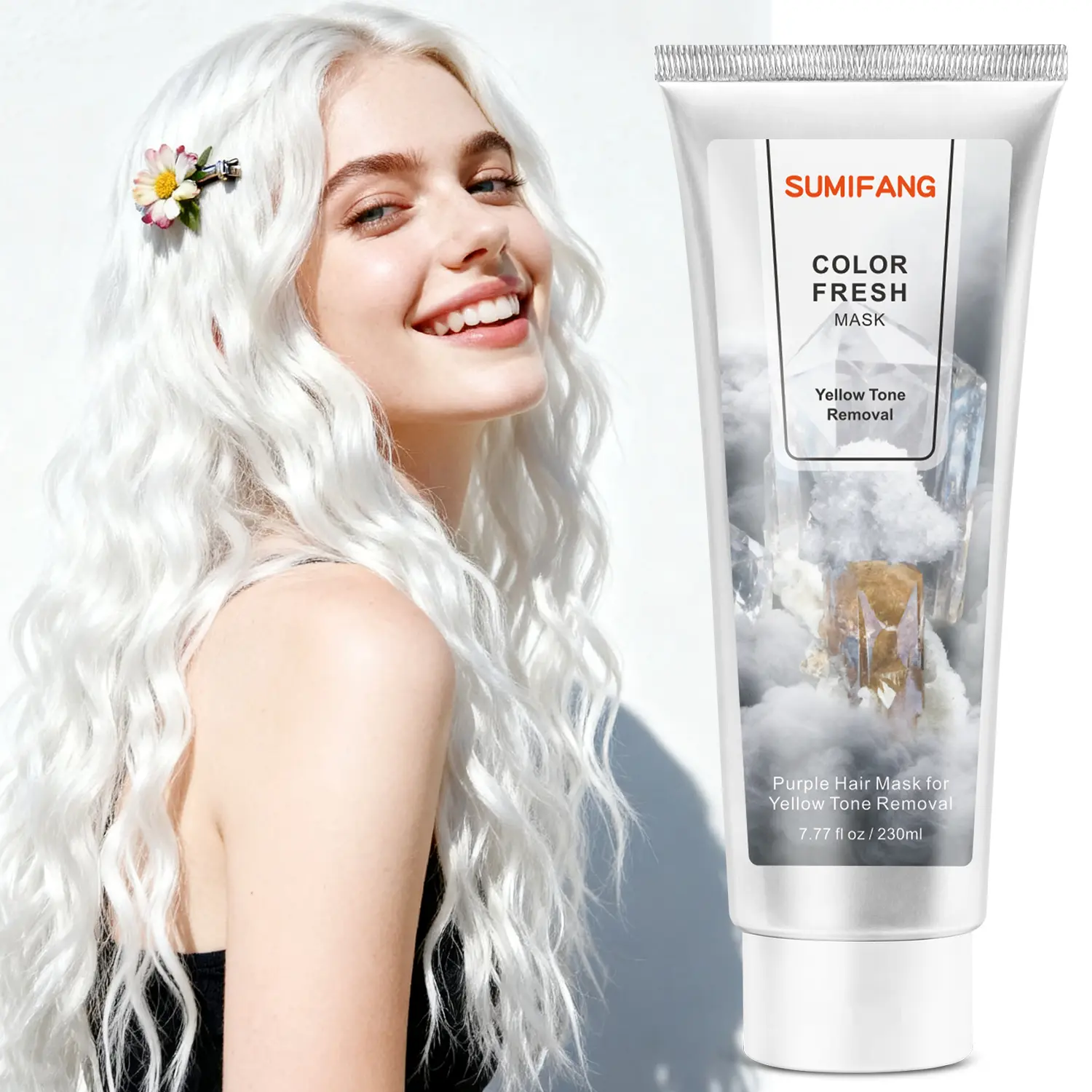 Shining Diamond Hair Dye Remover, Haircare, Color Remover For Dyed Hair, for Golden Color, Platinum Color, Bleached Hair, Nourishes Dry Hair, Protects Color, 230ML