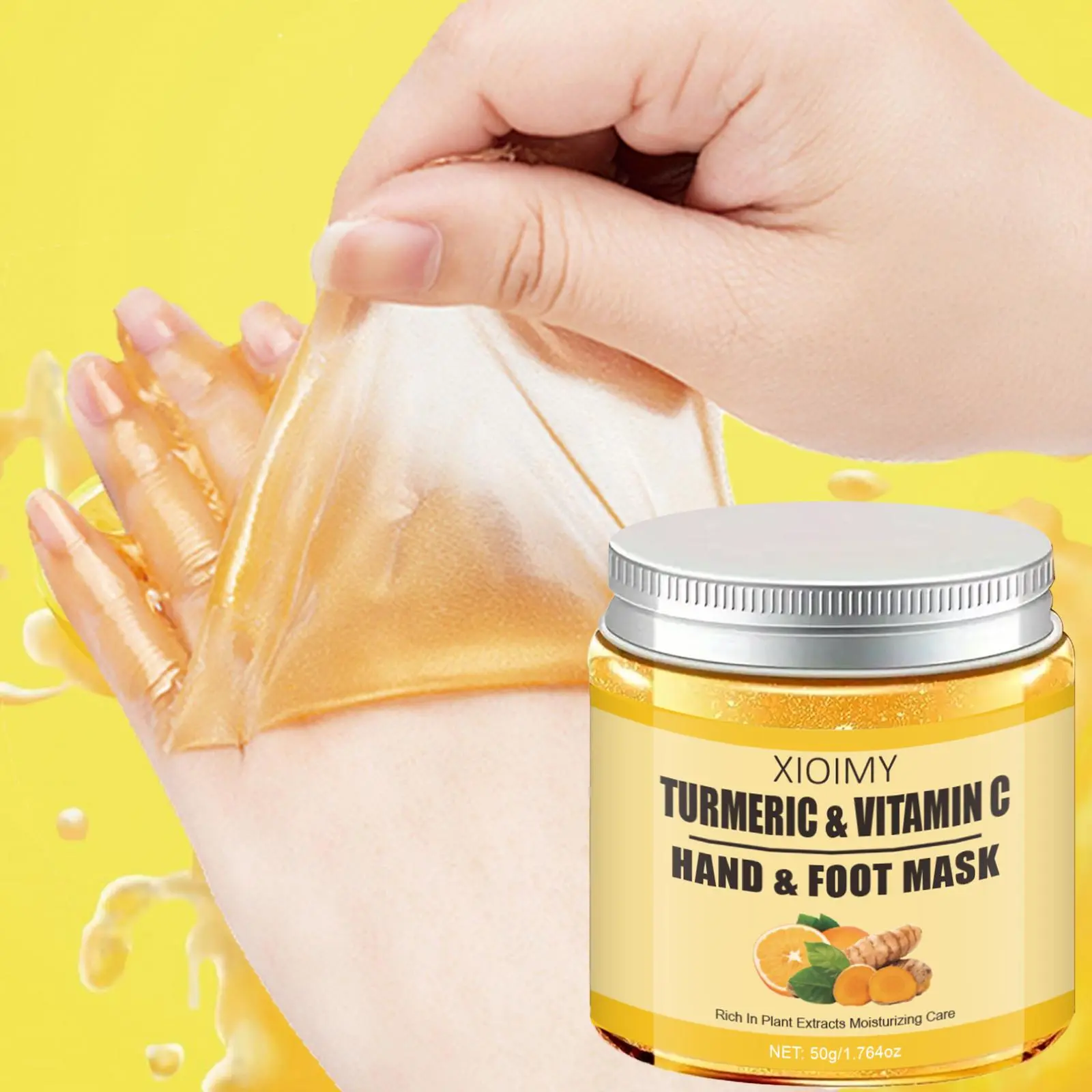 Turmeric & Vitamin C Hand Mask, Foot Mask, Moisturizing Hand Mask, Hand Care Product for Women & Men, Hand Care Product for Daily Use