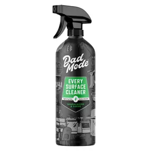 DadMode All-Purpose Cleaner Spray, Multi-Surface Kitchen Cleaner for Non-Fabric Surfaces, 16oz Aluminum Bottle, Scented Sandalwood & Suede Cleaner Refills