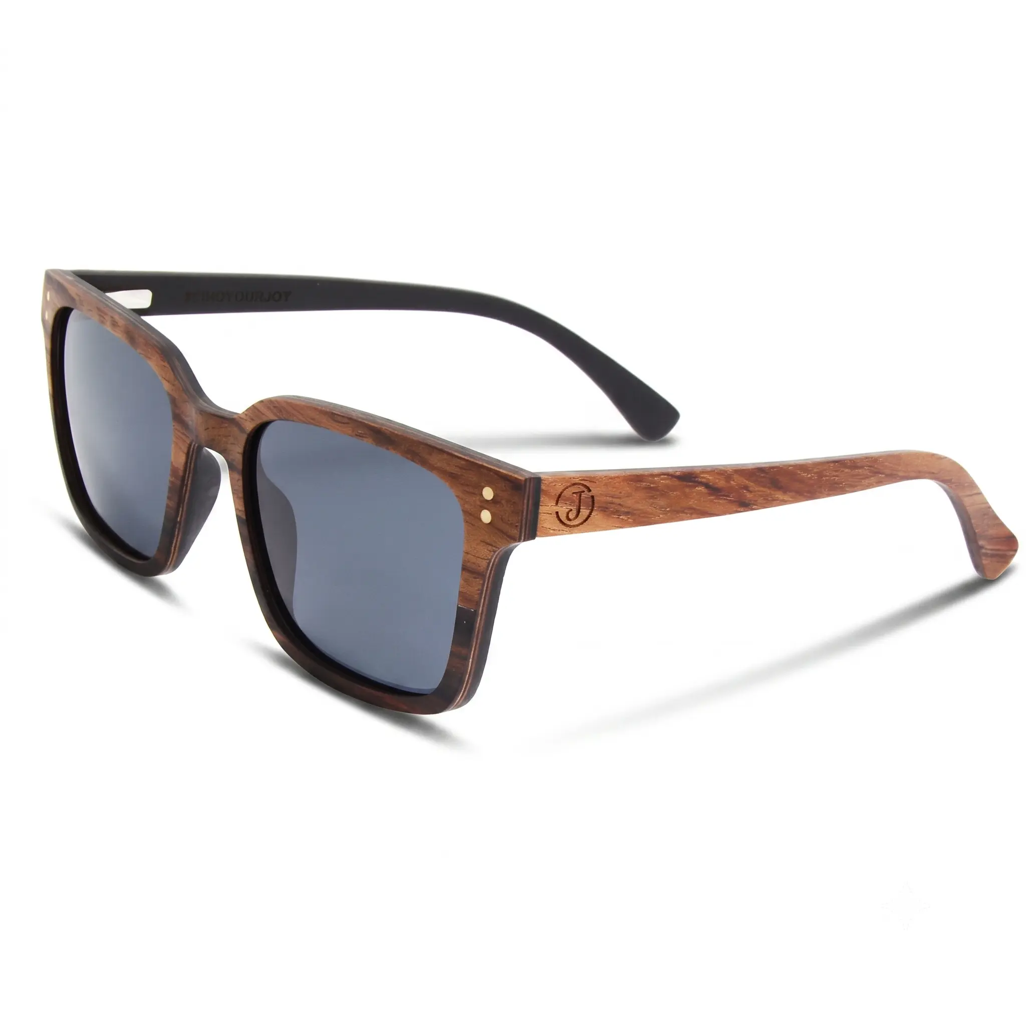 Bodhi Burl Walnut Ebony Wooden Sunglasses