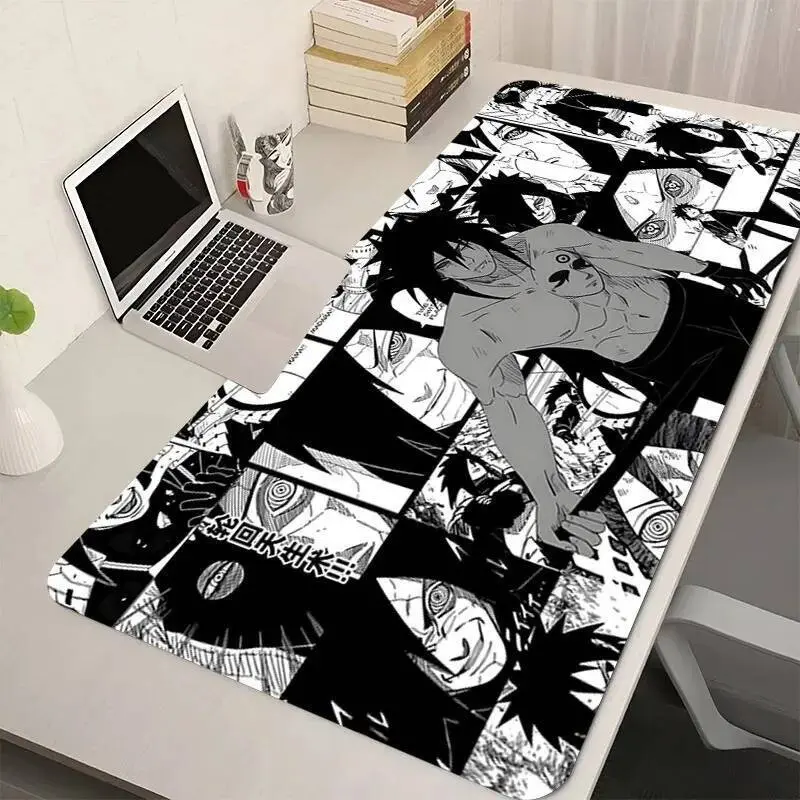 [2 Samples] Madara Sharingan Playmat Anime Gaming Mouse Mat Printed Pad and Desk Pad Mousepad for Gaming and Office Use