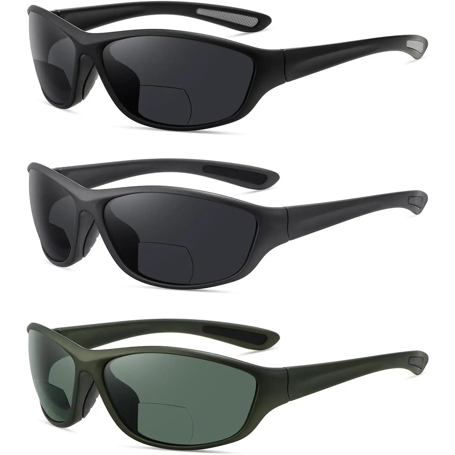 Bifocal (Black +Gray+green)