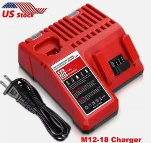 Rapid Charger For Milwaukee M18 & M12 48-59-1812 M12-18C Li-Ion Battery Charger