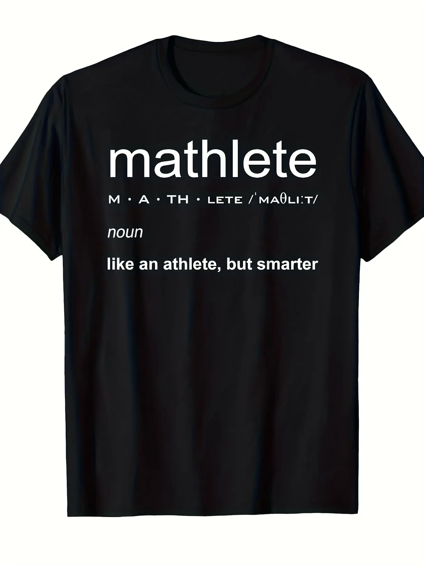 Funny Mathlete Definition Nerd Geek Math T-Shirt - unisex soft cotton short sleeve t shirt, vintage graphic casual tee for men women teens, perfect birthday holiday gift for camping travel gym daily street  wear
