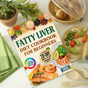 Fatty Liver Diet Cookbook for Beginners, 30-Minute Recipes, 28-Day Meal Plan, Low Fat Recipes, Mediterranean Diet Meals, Healthy Cooking