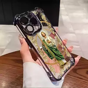 St. Jude Bible Church TPU Casing for iphone 17 16 15 14 13 12 11 X XS AIR PRO PLUS MAX Four Corners Anti-Fall Transparent Soft Silicone Gift Shockproof Protection Anti-Drop Protective Protector Phone Cases Shell Cover