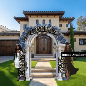 PSD-303:  10x10ft 3-Board Archway Entry Design | Photoshop Template 303