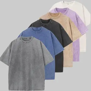 Men’s multi-pack heavyweight 100% cotton drop-shoulder fashion T-shirts, solid color casual athletic wear, everyday commuting