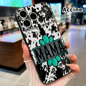 Soft Phone Case for iphone 17 Pro Max 16 Plus 15 14 13 12 11 XR Air E Mama Turquoise Print Full Coverage Drop Protection skin-friendly feel Phone Cover for Boy