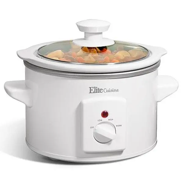 Elite Cuisine 1.5 qt. Mini Slow Cooker in Stainless Steel Elite Cuisine 1.5 qt. Mini Slow Cooker in Stainless Steel