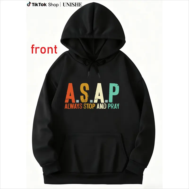 Christian Hoodie Bestseller for Moms – Unisex, Long Sleeve, Always Stop and Pray