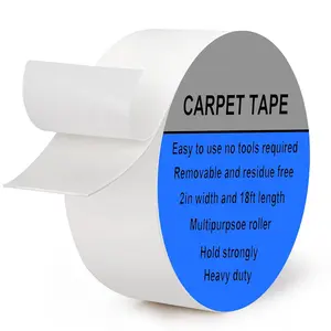 Removable Double Sided Tape 18ft, Picutre Hanging Strips  Free,Heavy Duty Mounting Tape Wall Adhesive Strips for Poster Carpet Rug Art Craft Scrapbook