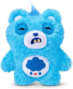 Fuggler Care Bears 9-Inch Plush Toy (Grumpy Bear) by ZURU – Funny Ugly Monster Stuffed Animal with Human-Like Teeth, Collectible Plush for Kids, Tweens, Teens, Adults & Crossover Fans