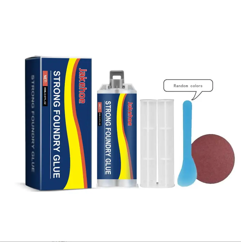 Casting Repair Glue, High Temperature Resistant Liquid Metal Filler, Reinforced AB Adhesive for Metal Casting Damage Fixing