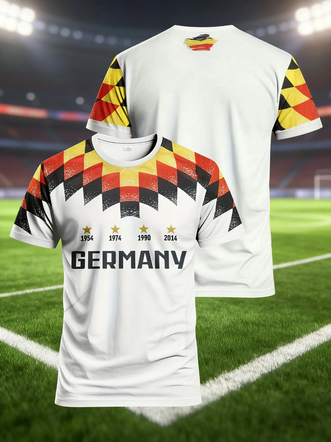 Men'S Football Jersey from Germany & Comfortable Crew Neck Sports Top & Suitable for Matches, Training, And Casual Wear.