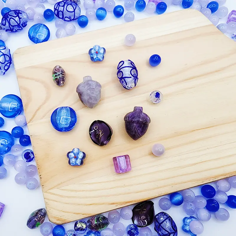 [US Shop Exclusive] Pure Liuli - Elegant Sparkling Charms, Handmade Beading Material, Embellishments for DIY Jewelry & Costume Accessories Sets Focal Beads Heart Crystal Charm Diy Rhinestone Charms Diy Beads Assortment