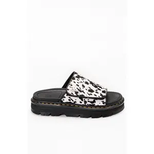 Dr Martens Women's Women's Zebzag Dalmatian Hair On Leather Strap Platform Sandals - Multicolor