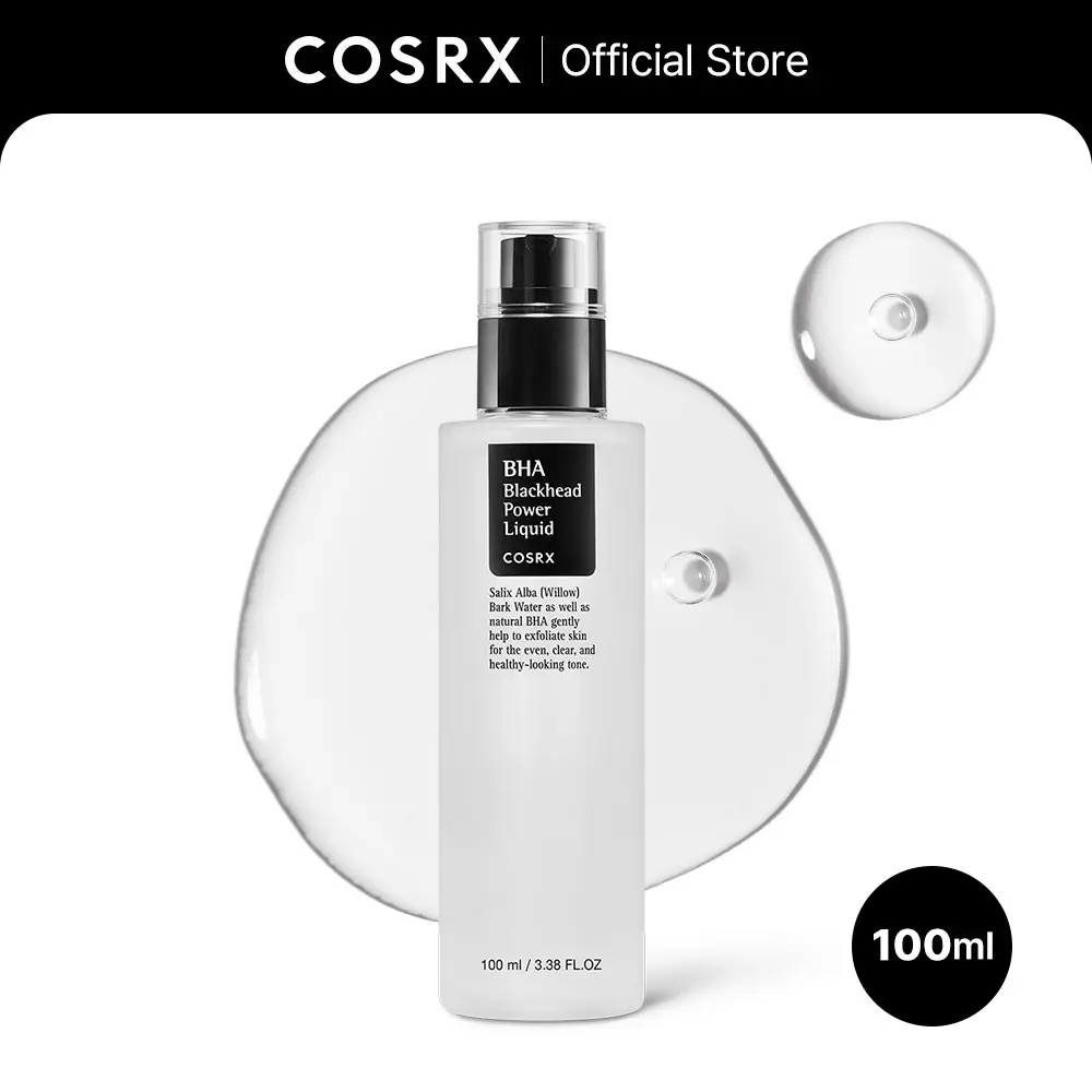 [COSRX Official] BHA Blackhead Power Liquid, a Gentle Facial Serum with 4% BHA for Dull & Acne Prone Skin - Clears Blackheads, Refines Pores, and Evens Skin Tone, 100ml