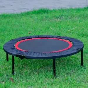 40 Inch Mini Exercise Trampoline for Adults - Ultimate Fitness & Fun Equipment with Padded Handrails & Non-Slip Mats for Indoor Use