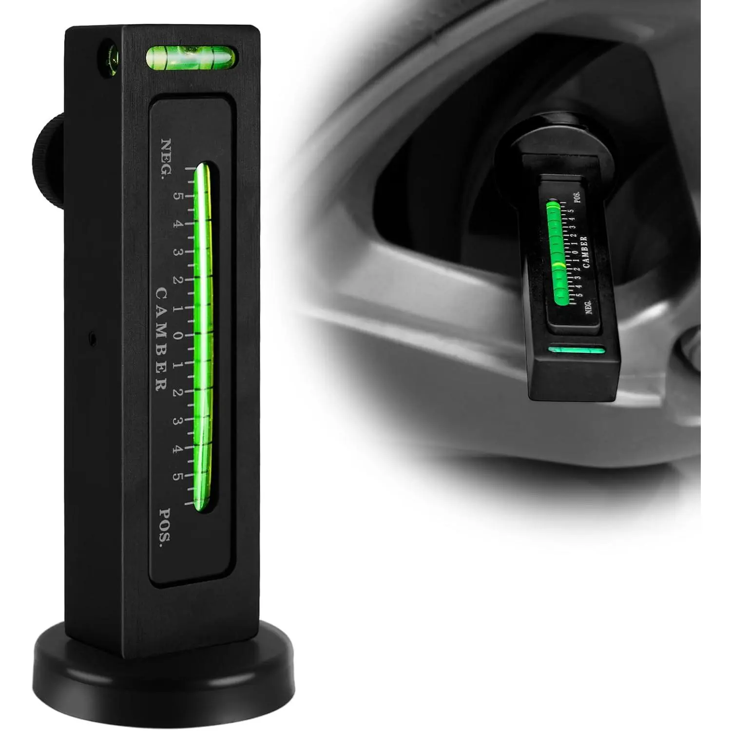 AXIZITECH Adjustable Magnetic Gauge Tool, Wheel Camber, Caster Pillar and Wheel Alignment Tools for Automotive Truck RV Tire Repair