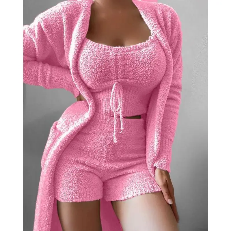 3--piece shorts - pink