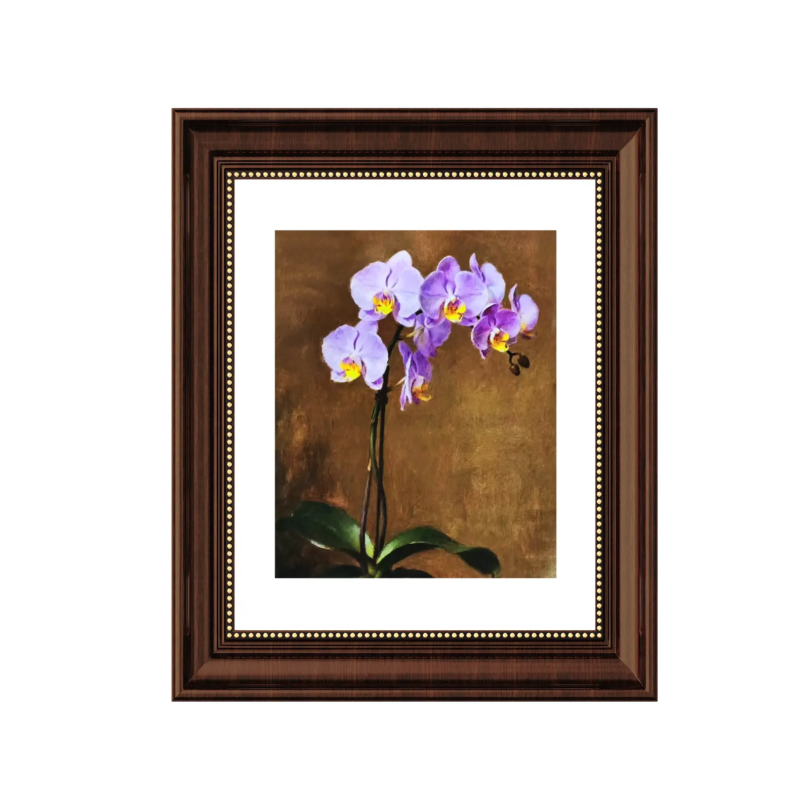 Vintage Brown Rectangular Wooden Photo Frame - 11x14 with 8x10 Mat, Shatterproof Antique-Style, Classic Wall & Tabletop Frames for Family Photos, Desk Wall Decor