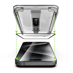 Screen Protector Privacy  Auto-Alignment Easy Installation Kit for iPhone 15/16/17 Models, Tempered Glass 9H 3D Auto Dust removal, Anti-Scratch, Anti-Shock.(iphone 12/12pro/13/13pro/14/15))