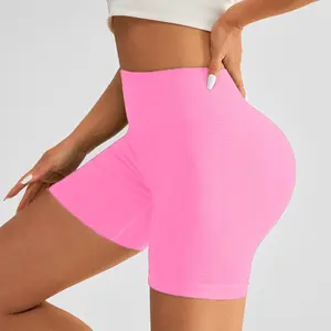 Yoga shorts women's peach buttocks nude casual sports three-point pants high waist hip lift fitness yoga pants Scrunch Seamless Butt Set Leggings Backless Halter Crop Top biker split running women athletic