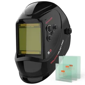 YESWELDER LYG-M800H True Color Auto Darkening Welding Helmet | Large 3.93"x3.66" View, 4 Arc Sensors Welding Mask | Wide Shade 3/5-13 Hood for TIG MIG ARC Grind YESWELDER LYG-M800H True Color Auto Darkening Welding Helmet | Large 3.93"x3.66" View, 4 Arc Sensors Welding Mask | Wide Shade 3/5-13 Hood for TIG MIG ARC Grind