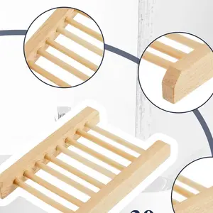 Bamboo Soap Saver Tray and Pouch for Body Care and Bath Time