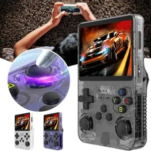 R36s Portable Retro Game Console with 3.5 Inch IPS Display, Handheld Linux Gaming Device with 10000+ Games, Rechargeable Gaming Accessories, Game Night Gadget
