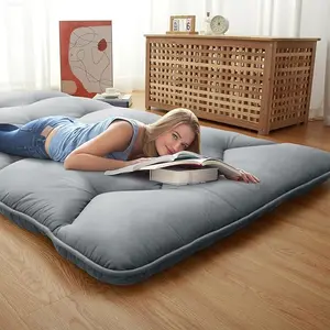 Japanese Floor Mattress - Twin/ Full /Queen Size Futon Mattress Roll Up, Tatami Mat, Camping Mattress, and Couch Mattress Pad