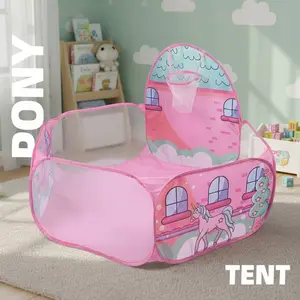 Kids' Foldable Play Tent | Durable Ball Pit, Large Pop-Up Playpen, Portable Play Area | Perfect Holiday Gift & Beach Toy | Balls Not Included | Play Tent House