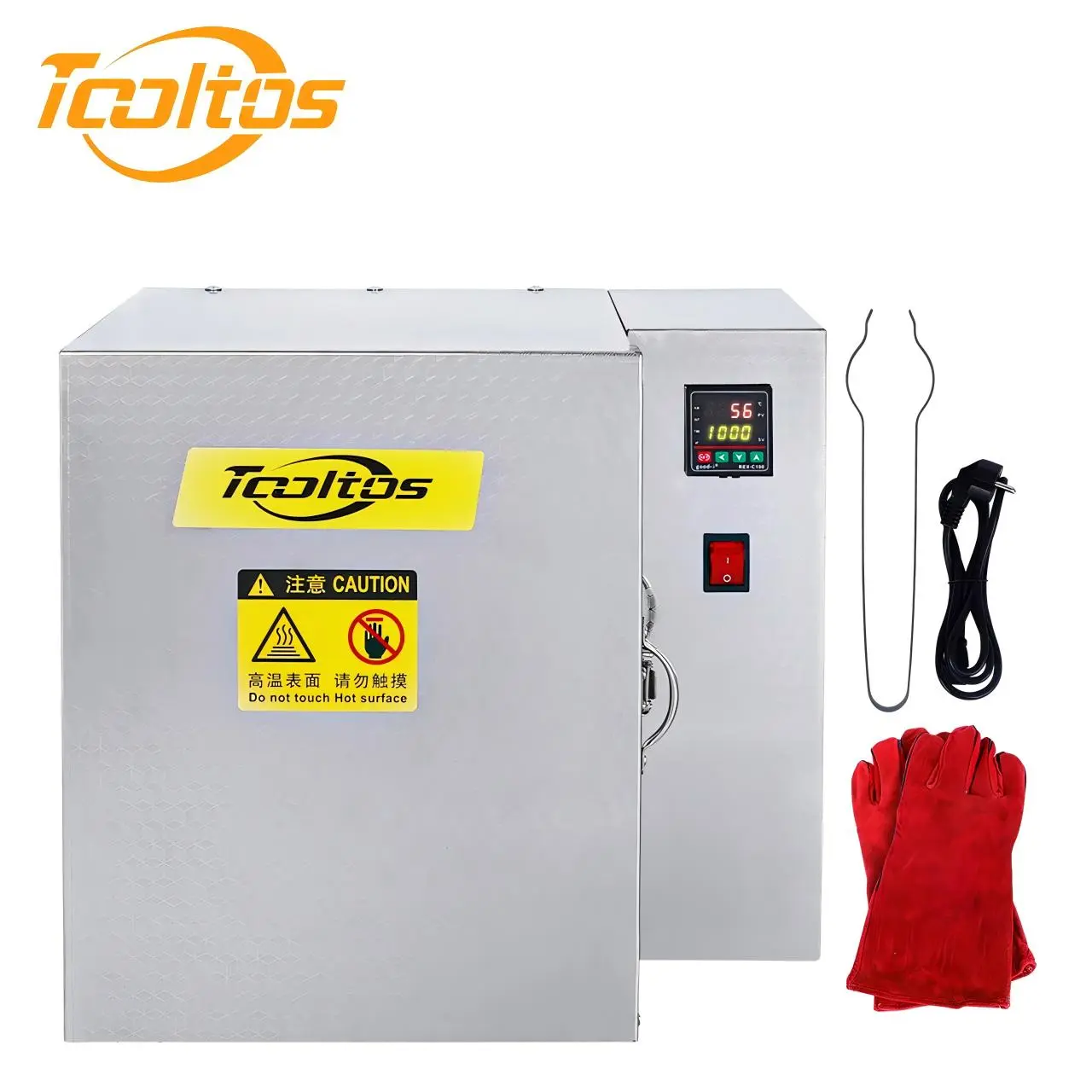 TOOLTOS Industrial Power PID Controlled Jewelry Burnout Oven, Precision Heat, Digital Temp Control, for Plaster Mold Casting, DIY Jewelry Making, Included Gloves, Celsius °C Heavy Duty