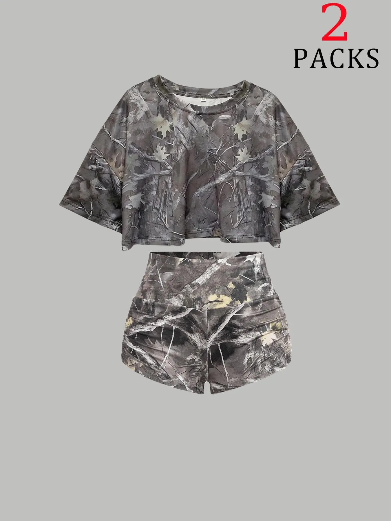 Women's 2-Piece Lounge Set, Crop Top & Shorts, Tie Dye, Y2K Aesthetic, Casual Summer Pajamas, Soft Loungewear, Comfy Home Wear
