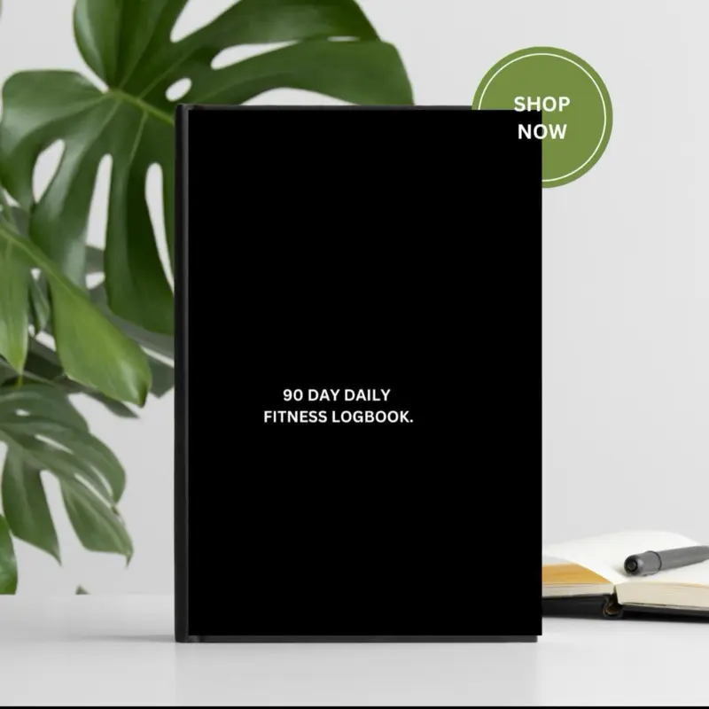 90 Day Daily Fitness Tracker Journal - Motivational Quotes, Easy-to-Use Layout, Perfect for Home & Gym Workouts, Weightlifting, Cardio, Yoga, and More