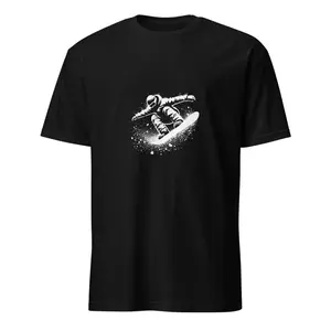 Snowboard Powder Day Tee: Unisex Short-Sleeve T-Shirt