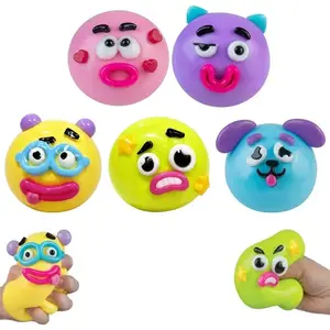 2026 NEW Smushers Squishy Cutie Toy ,Funny Face Curiosities Dog Face Swap Squishy Soft ,Moldable Multisensory, Stress Relief for Anxiety, Safe Maltose Material, Portable Sensory Decompression ,Party Favors,Multiple color options available, very popular