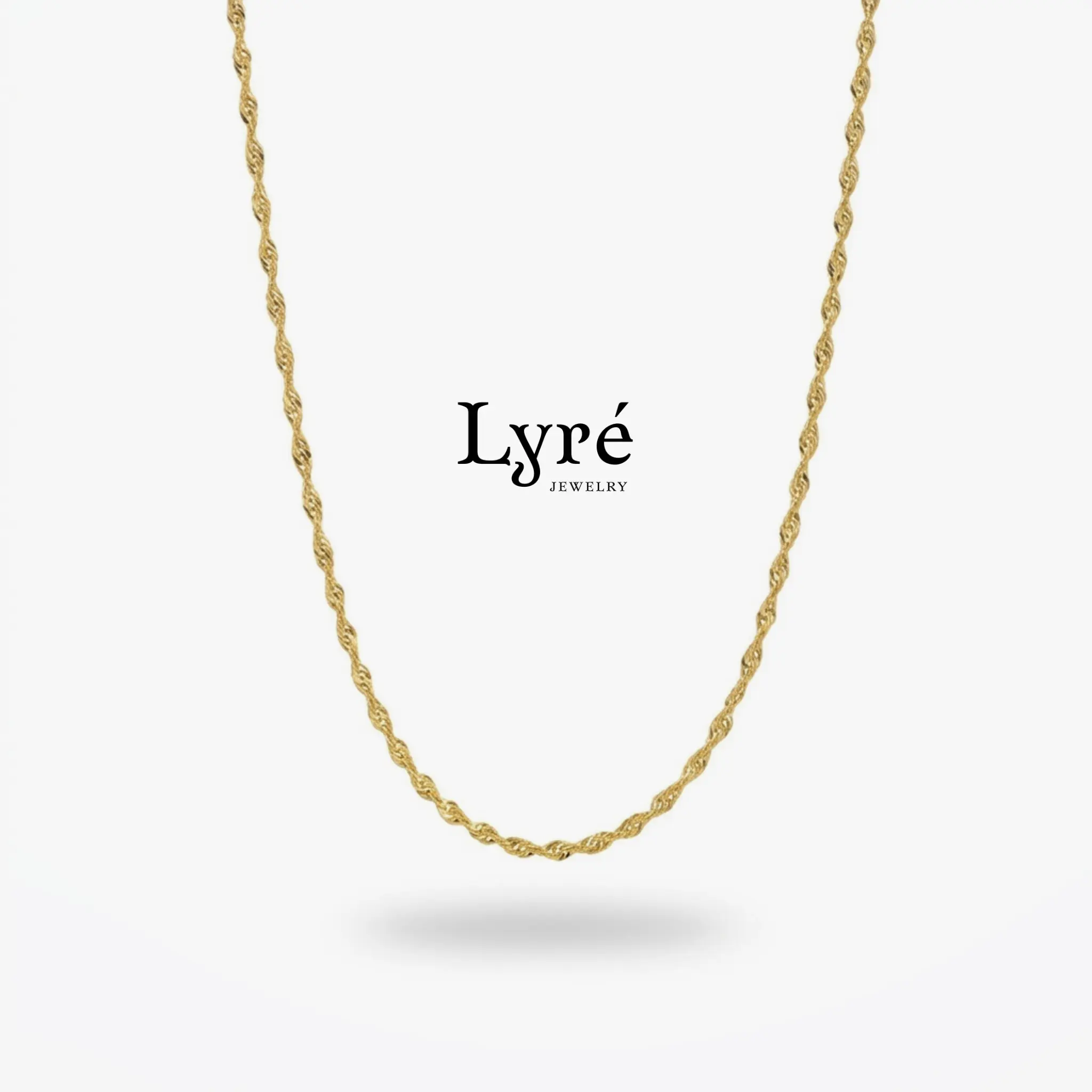 Singapore Twist Chain Necklace 18"-20" | NCK024