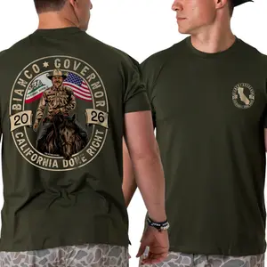 Bianco Governor California Cowboy Riding Horse Graphic Shirt Western Political Style Tee Patriotic Ranch T Shirt Casual Vintage Outfit, california shirt, cowboy riding tee, governor shirt, western graphic shirt, ranch style tee