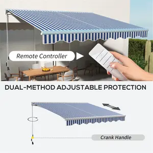 Electric Awning  /Patio Retractable Awning  -AS (Using high-quality and premium materials) ,Waterproof and UV resistant,firm,seek shelter from the rain,Prevent exposure to direct sunlight,sunshade