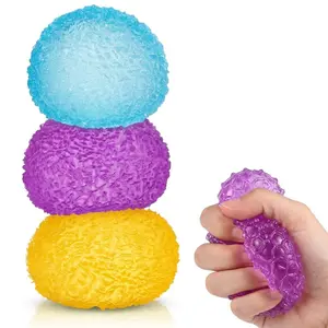 NNC2 Textured Silky-Soft Memory Gel Stress Balls — Slow-Rebound Squishy Squeeze Fidget Balls for Adults & Kids, Sensory/Hand-Exercise Anxiety Relief, Valentines Day/Party Favors, Warm Series(2.30“)  ASMR Satisfying Gift Idea Classroom Reward
