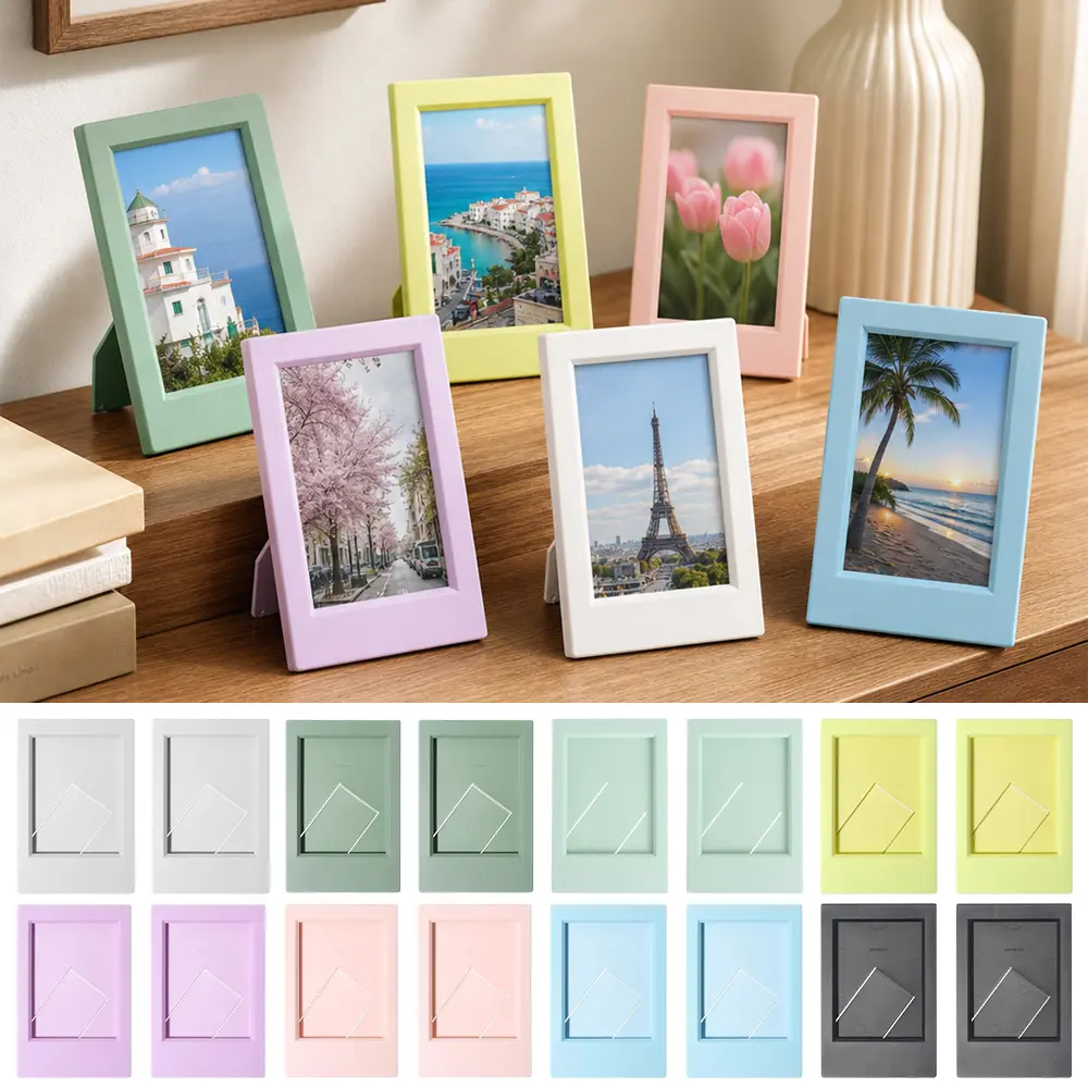 16PCS 2x3 Picture Frame for Fujifilm Instax Mini Polaroid Film, Mini Picture Frames with Stand, 3 Inch Polaroid Picture Frame for Home & Office Tabletop Display