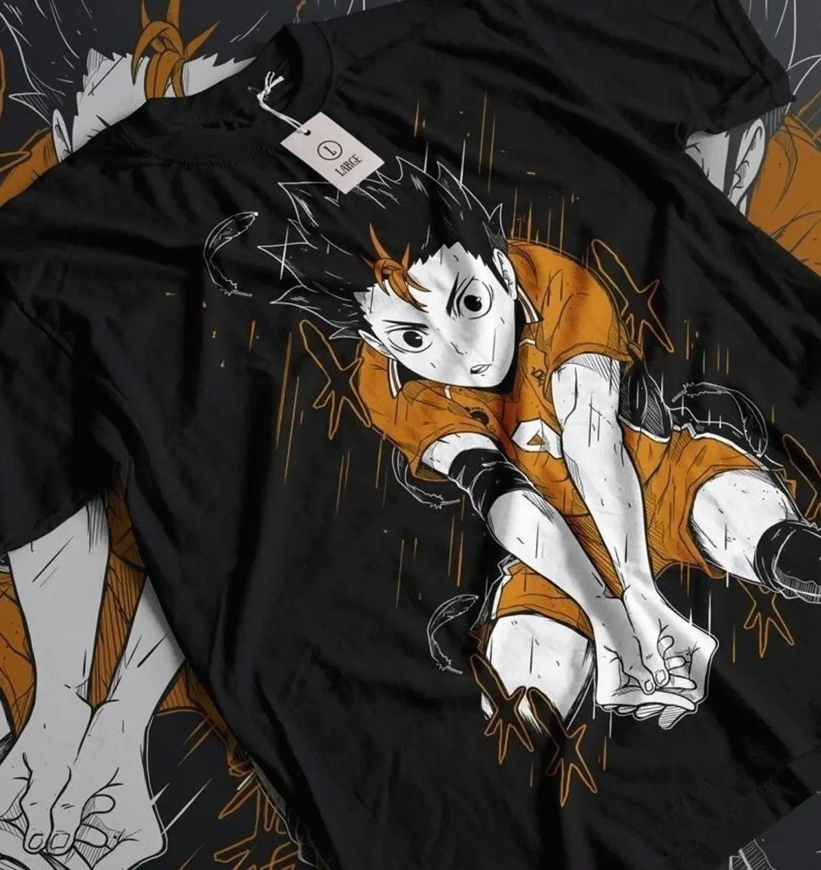 Nishinoya Manga Strip Haikyuu Haikyu Anime Unisex Tshirt T-Shirt Tee ALL SIZE R52 SEH