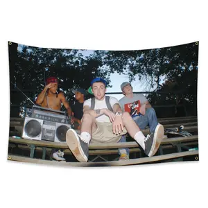 1pc, The Rapper Mac Miller Flag Banner, Hip-hop Music, 2*3ft(60*90cm)/3*5ft(90*150cm), 4 Grommets, Single-Sided Printing, Wall Hanging Tapestry, Wall Tapestries, for Indoor, Outdoor, Home, Bar, Yard, Decorations