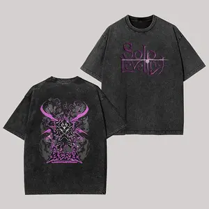 Solo Leveling Printed Unisex Washed T-Shirt114