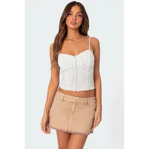 Textured Lacey Tank Top