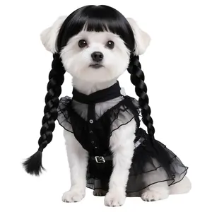 3pcs Wednesday Dog costume