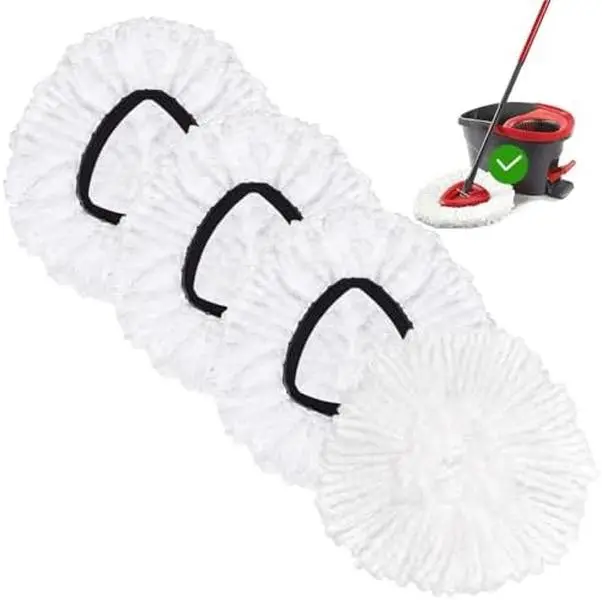 Spin Mop Replacement Head Mop Refill Compatible with Oceda Triangle Swivel Mops Microfiber Swivel Mop Refill,Deep Clean,Machine Washable and Easy to Replace